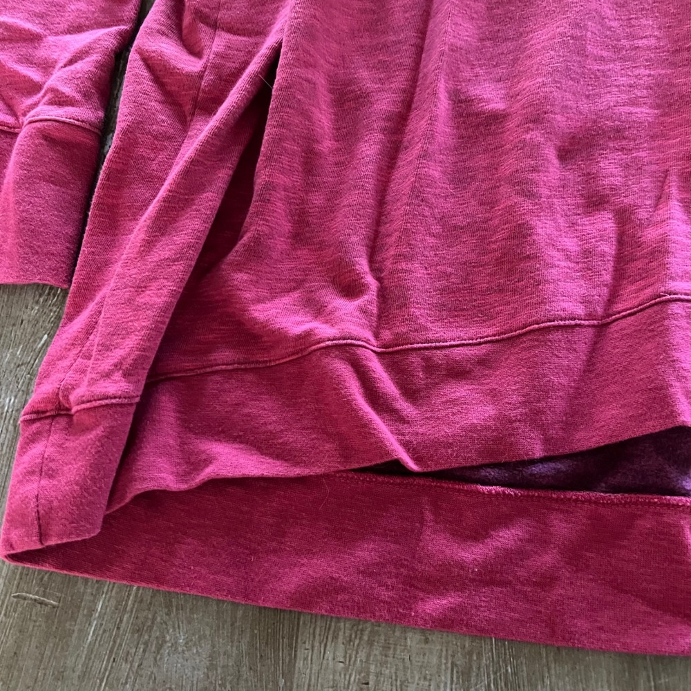 Columbia Women Pink Heathered Cowl Neck Fleece Pullover Sweatshirt 3X Cozy Warm - Picture 6 of 8